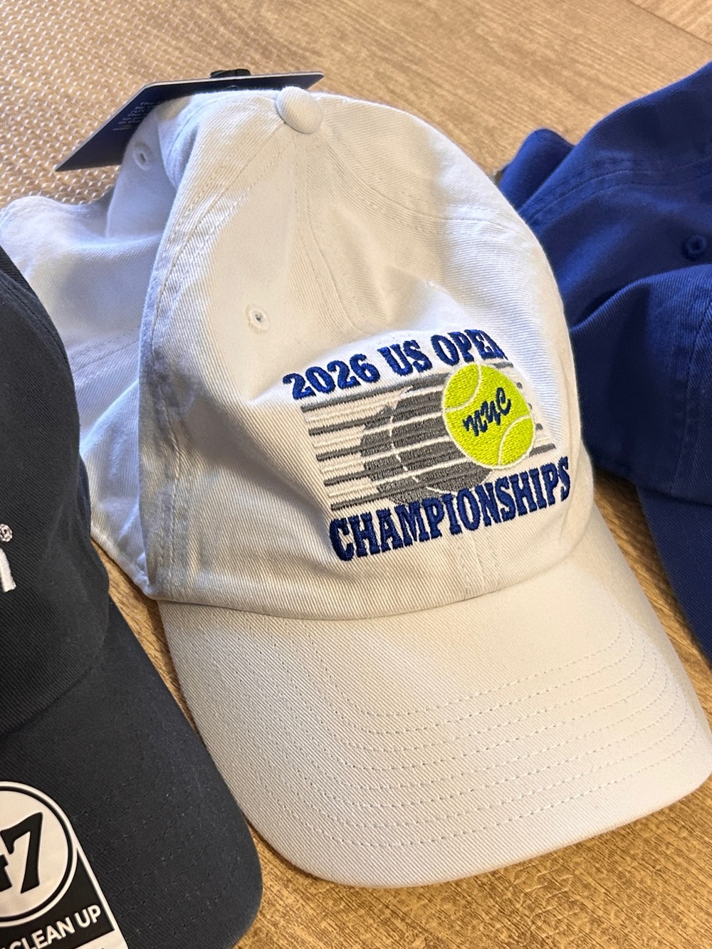 2026 US Open Championships White Baseball Cap with Tennis Logo